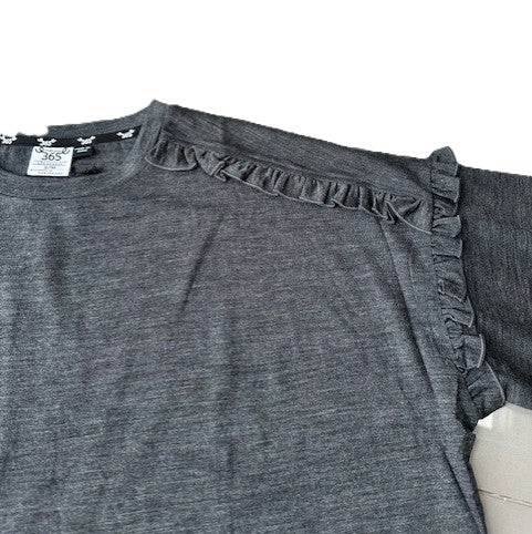 Merino 365 Womens Eden Frill Top I Slate Grey